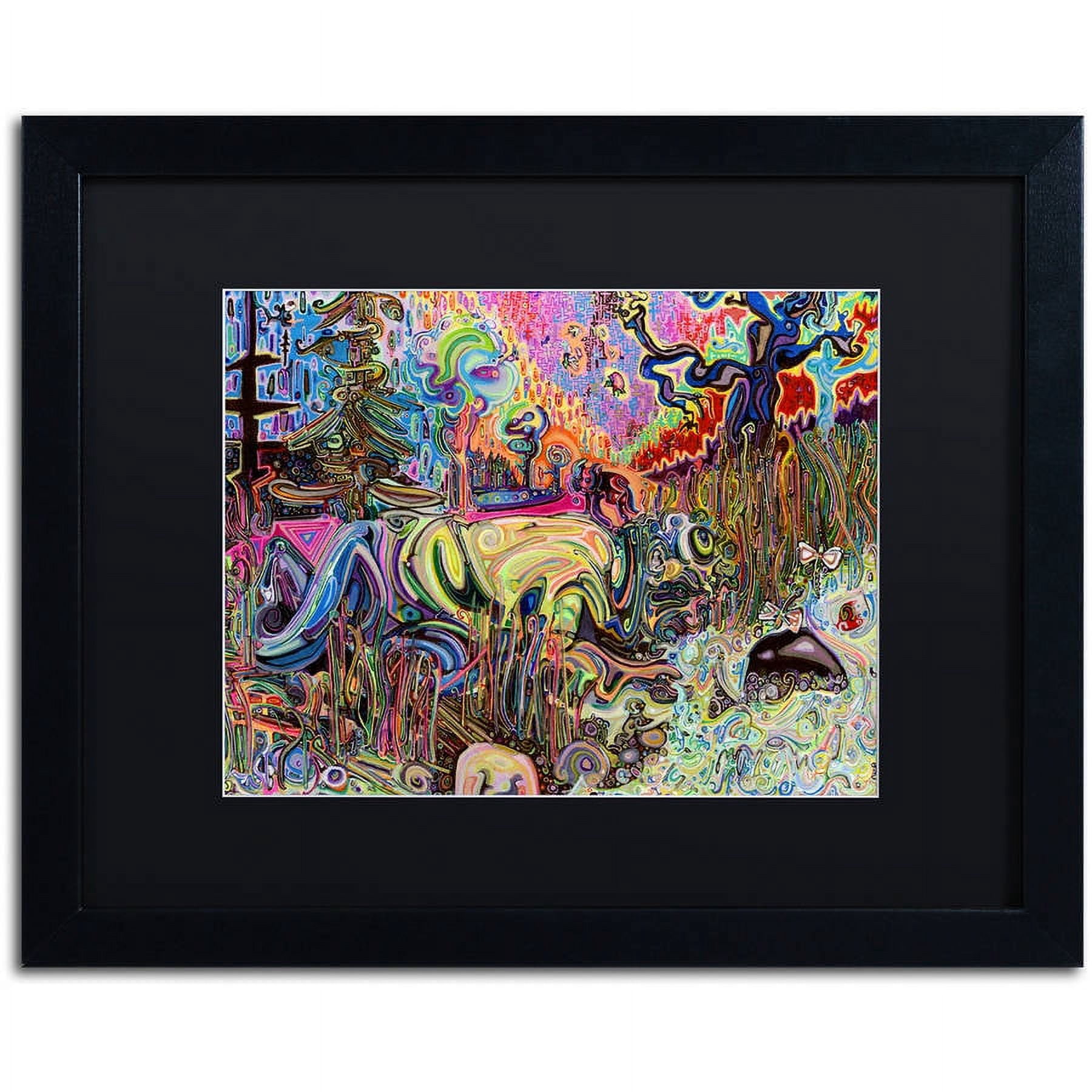 Trademark Fine Art "Water" Canvas Art by Josh Byer, Black Matte, Black Frame