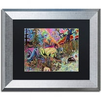 Trademark Fine Art "Water" Canvas Art by Josh Byer, Black Matte, Silver Frame