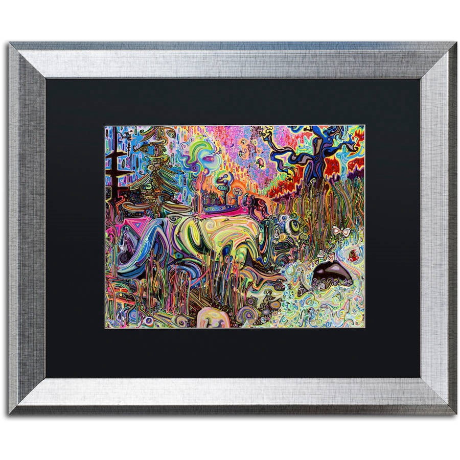 Trademark Fine Art "Water" Canvas Art by Josh Byer, Black Matte, Silver Frame