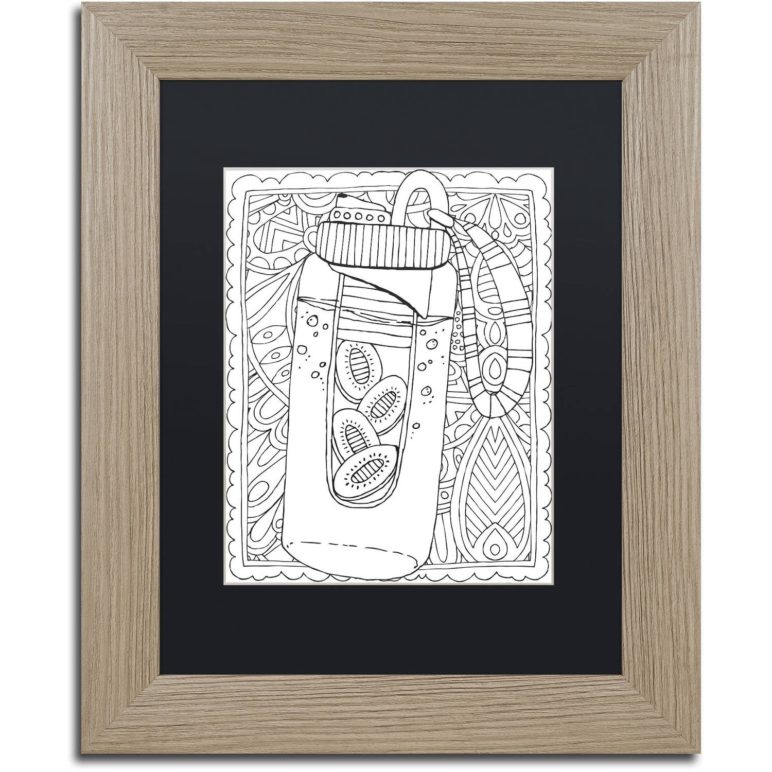 Trademark Fine Art "Water Infusion" Canvas Art by Hello Angel, Black Matte, Birch Frame