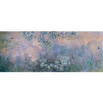 Trademark Fine Art Claude Monet Water Lilies 1914-22 Canvas Wall Art - 8x24