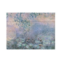 Trademark Fine Art 'Water Lilies 1914-22' Wooden Wall Art Art by Claude Monet