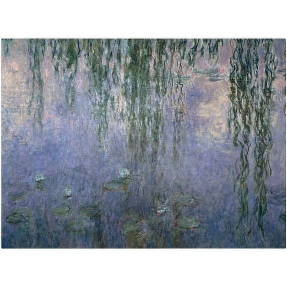 Trademark Fine Art "Water Lilies III" 1840-1926 Canvas Art by Claude Monet
