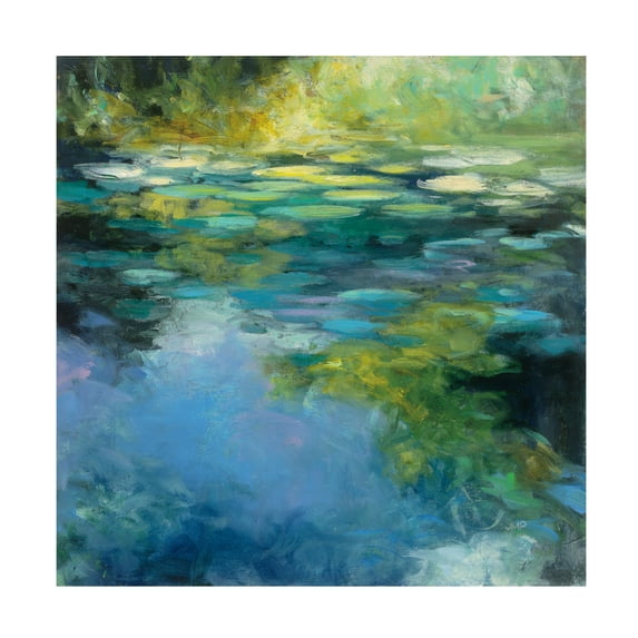 Trademark Fine Art 'Water Lilies III' Canvas Art by Julia Purinton