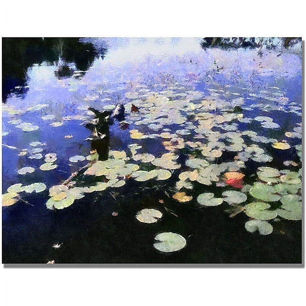 Trademark Fine Art "Water Lilies in the River II" Canvas Art by Michelle Calkins