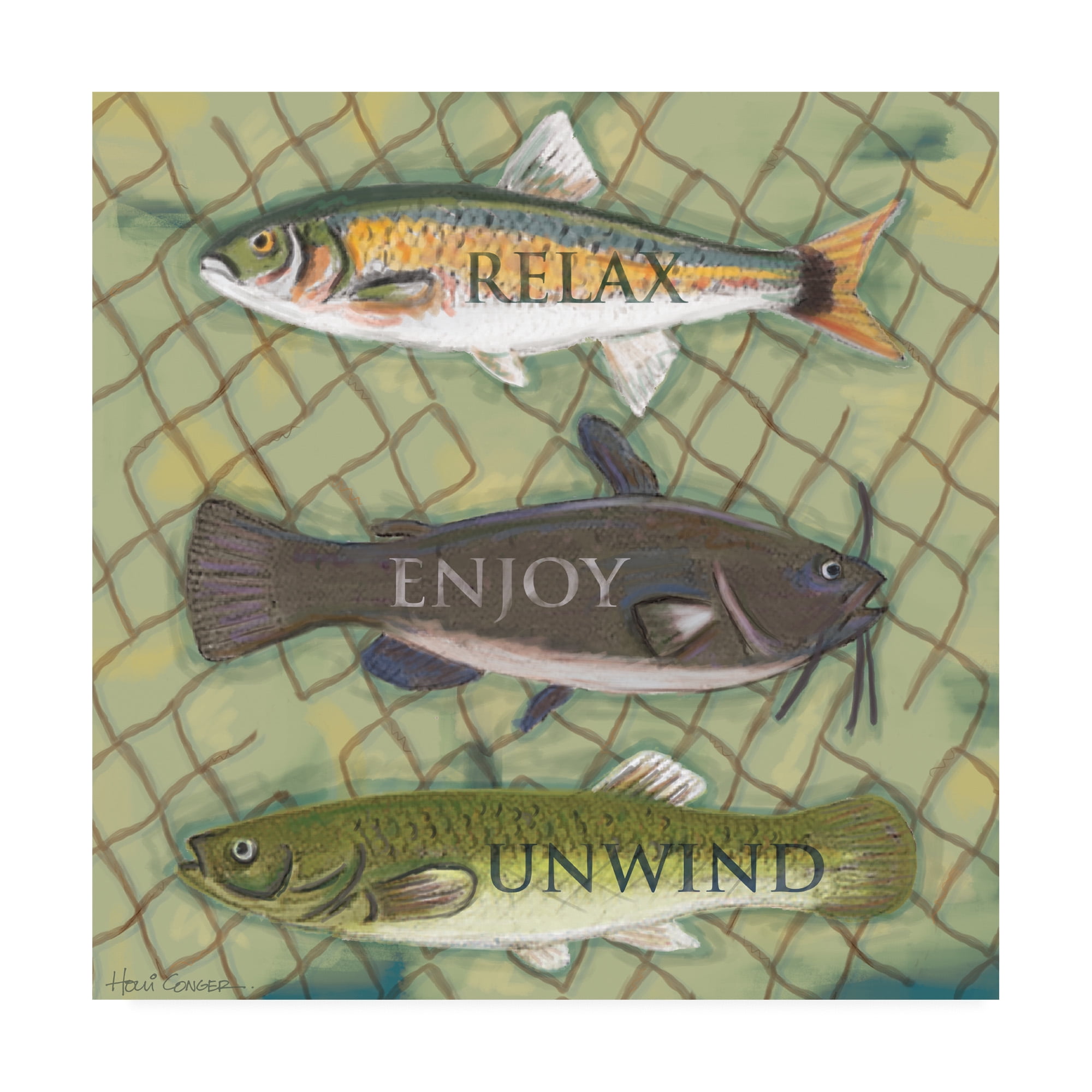 Trademark Fine Art 'Water Side 2' Canvas Art by Holli Conger