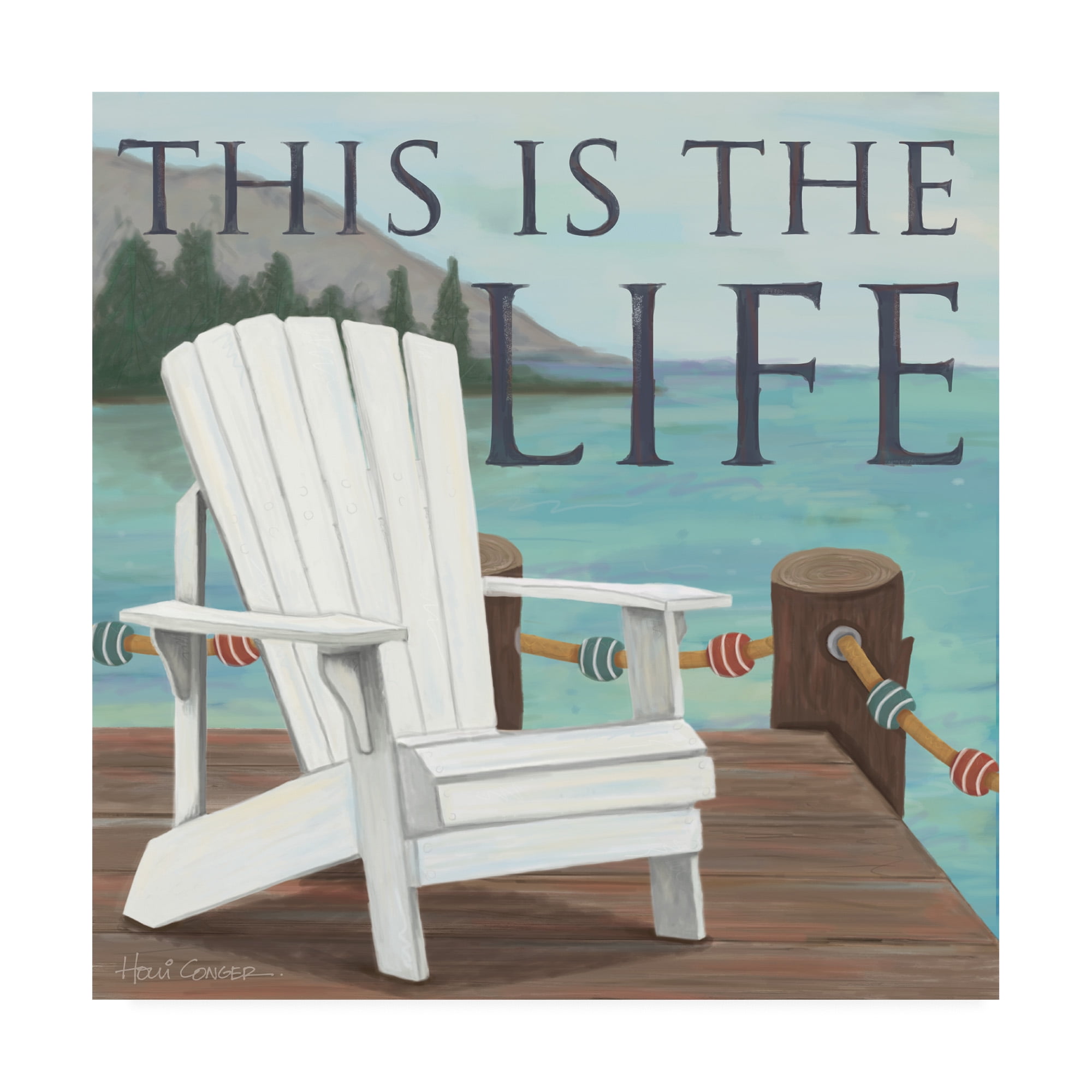 Trademark Fine Art 'Water Side 3' Canvas Art by Holli Conger