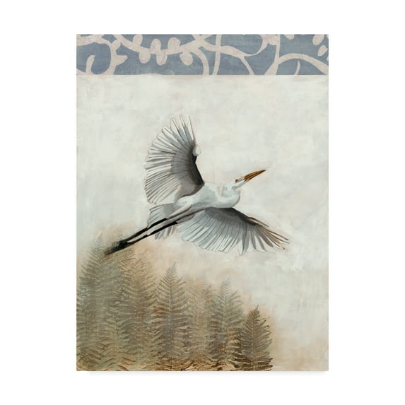 Trademark Fine Art 'Waterbirds in Mist I' Canvas Art by Naomi McCavitt