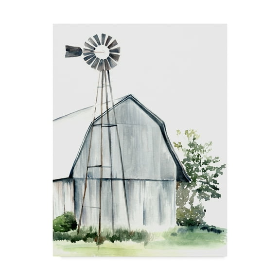 Trademark Fine Art 'Watercolor Barn I' Canvas Art by Jennifer Paxton Parker