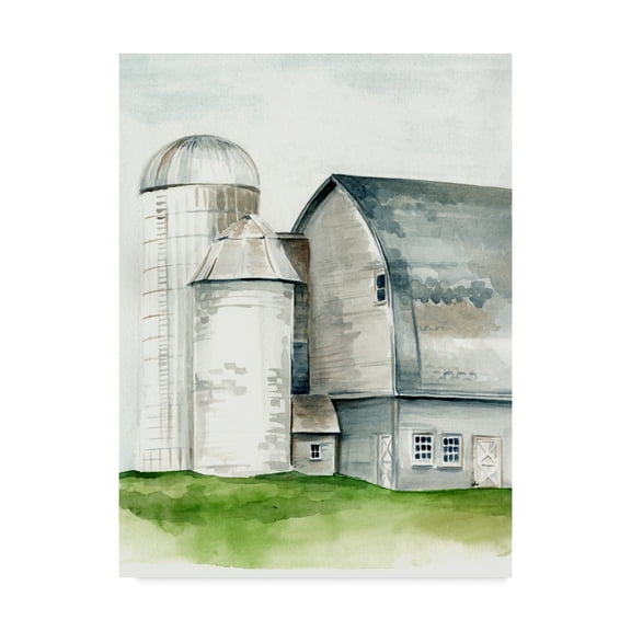 Trademark Fine Art 'Watercolor Barn II' Canvas Art by Jennifer Paxton Parker