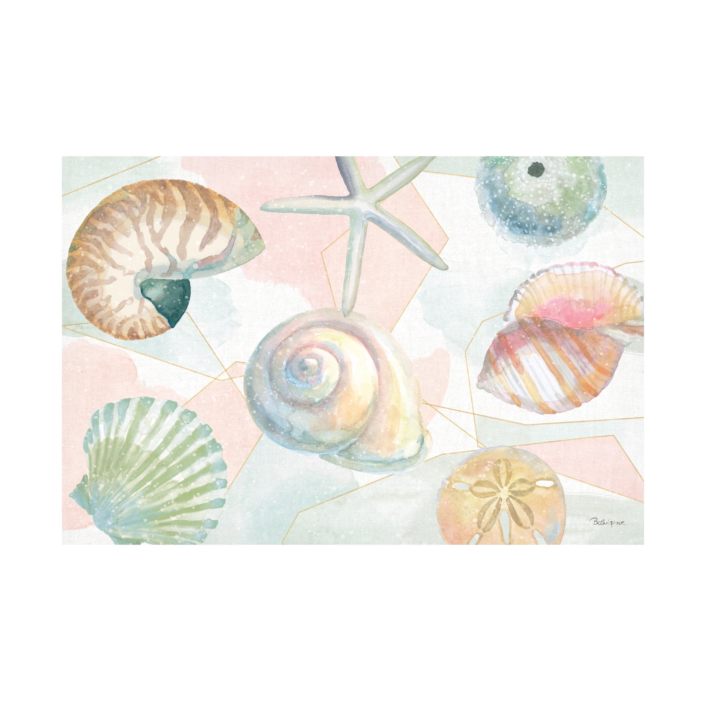Trademark Fine Art 'Watercolor Coast IV' Canvas Art by Beth Grove
