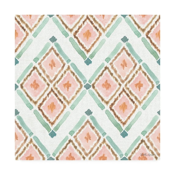 Trademark Fine Art 'Watercolor Coast Pattern VA' Canvas Art by Beth Grove
