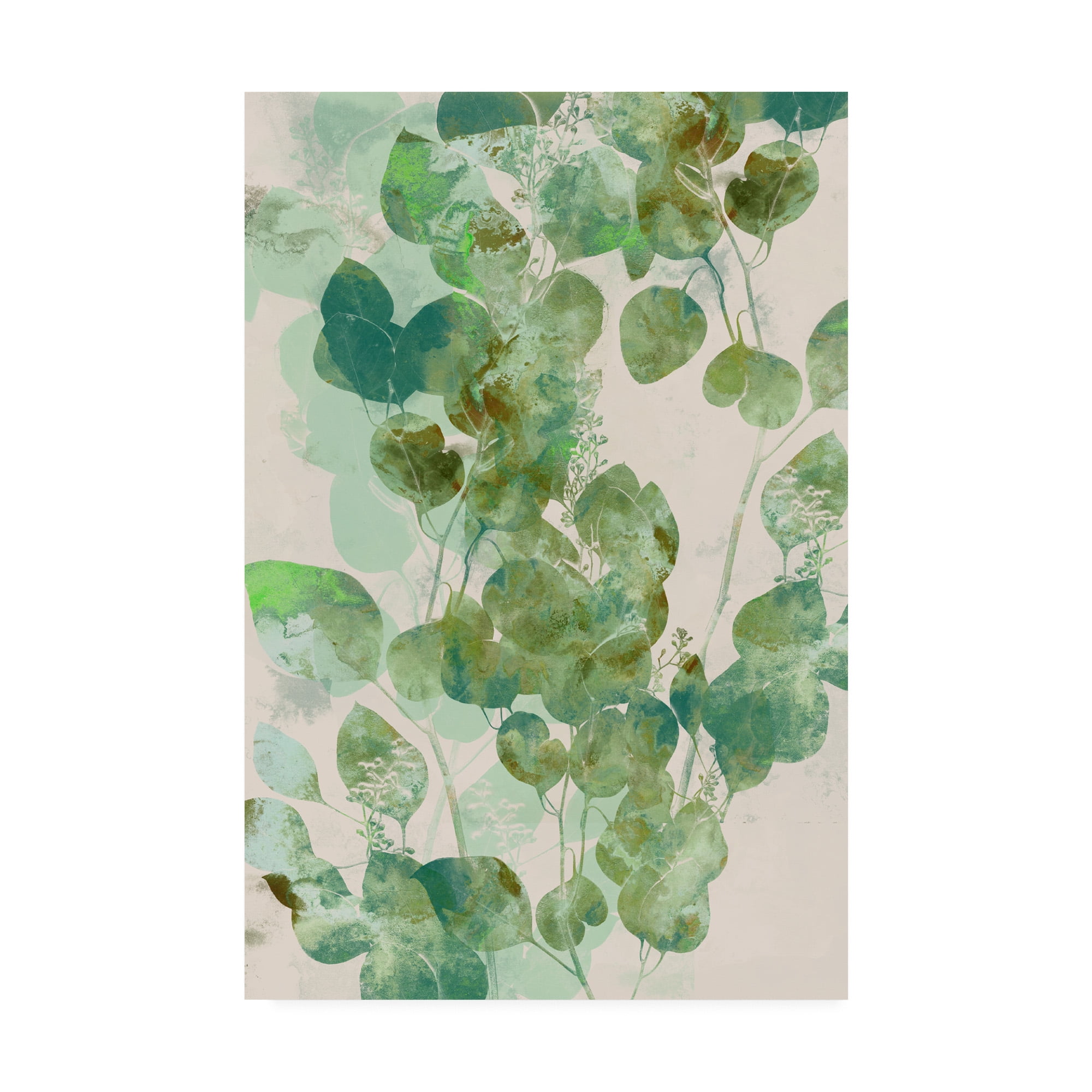Trademark Fine Art 'Watercolor Eucalyptus I' Canvas Art by Jennifer Goldberger
