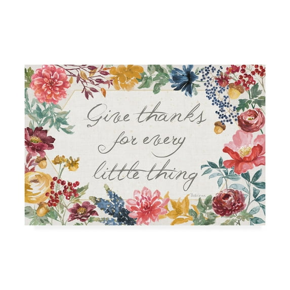 Trademark Fine Art 'Watercolor Fall IV' Canvas Art by Beth Grove