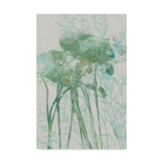 Trademark Fine Art 'Watercolor Flower Panel I' Canvas Art by Jennifer Goldberger