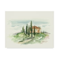 Trademark Fine Art 'Watercolor Tuscan Villa II' Canvas Art by Ethan Harper