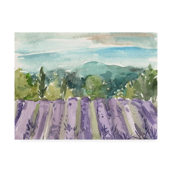 Trademark Fine Art 'Watercolor Views III' Canvas Art by Melissa Wang