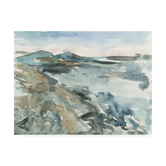 Trademark Fine Art 'Watercolor Views IV' Canvas Art by Melissa Wang