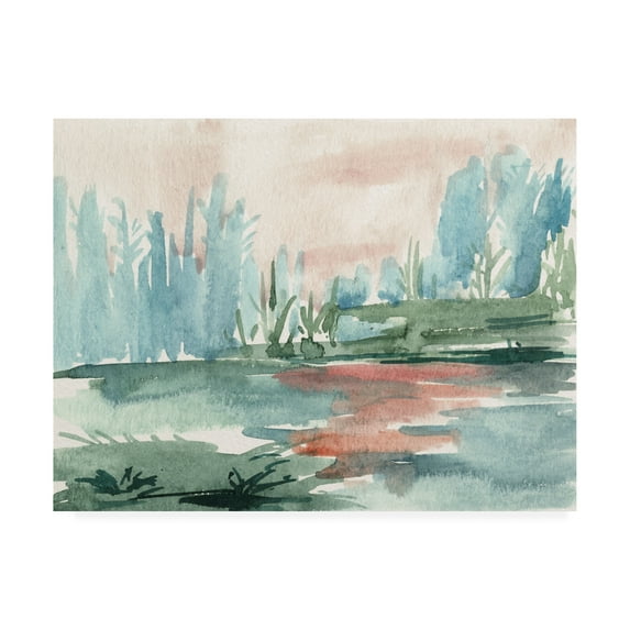 Trademark Fine Art 'Watercolor Views VI' Canvas Art by Melissa Wang