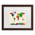 thumbnail image 1 of Trademark Fine Art 'Watercolor World Map II' Canvas Art by Michael Tompsett, 1 of 4