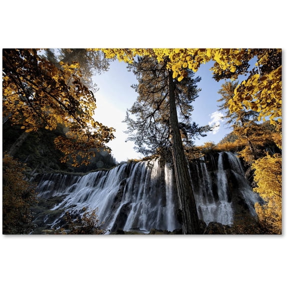 Trademark Fine Art "Waterfalls" Canvas Art by Philippe Hugonnard
