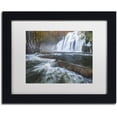 thumbnail image 1 of Trademark Fine Art "Waterfalls of Tufs in Jura" Canvas Art by Mathieu Rivrin, White Matte, Black Frame, 1 of 4
