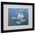 thumbnail image 1 of Trademark Fine Art "Waterlilies Evening" Matted Framed Canvas Art by Claude Monet, 1 of 1