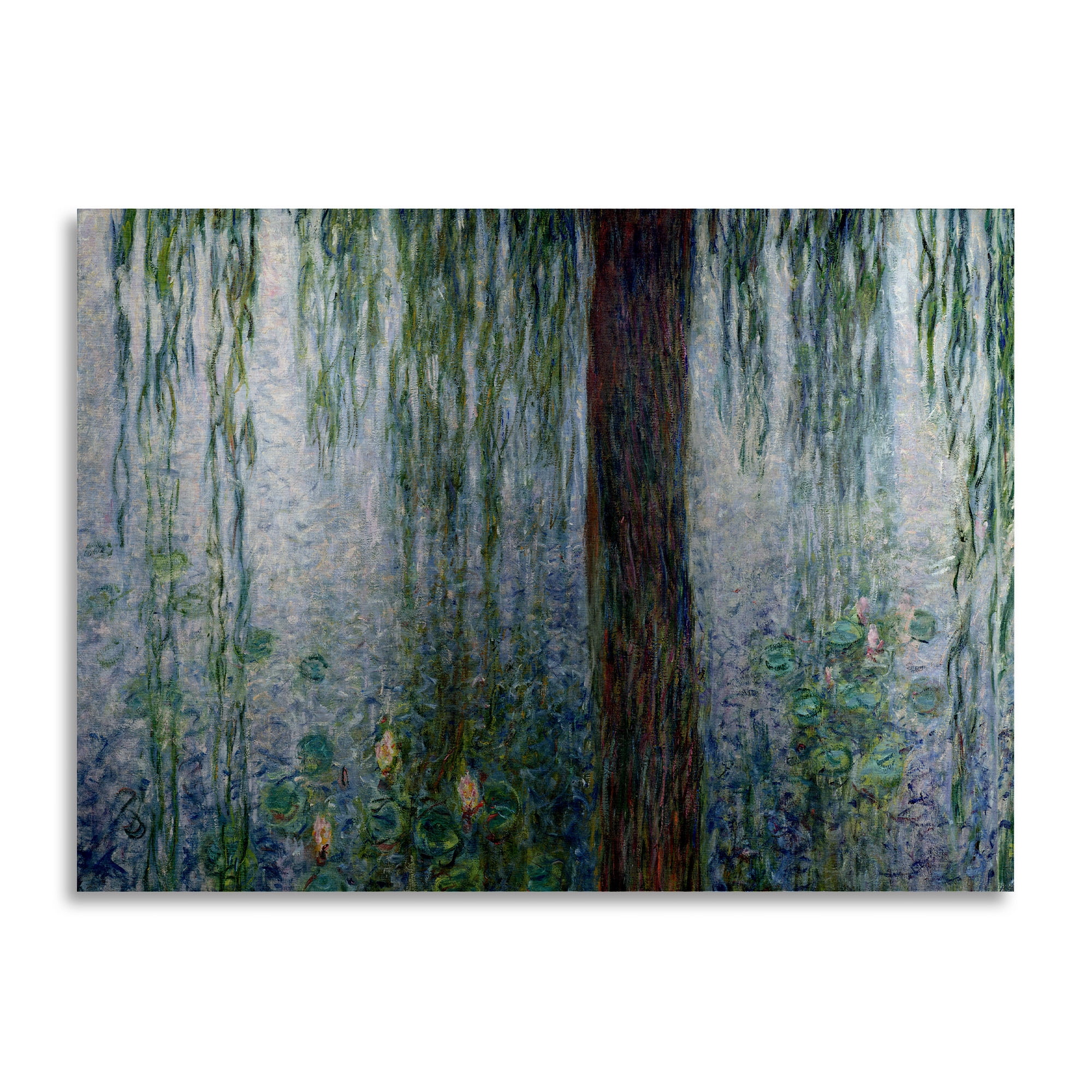 Trademark Fine Art 'Waterlillies Morning' Brushed Aluminum Wall Art Art by Claude Monet