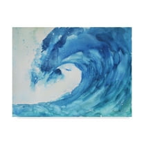 Trademark Fine Art 'Wave Nautical 1' Canvas Art by Marietta Cohen Art And Design