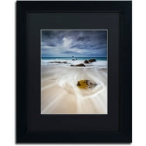 Trademark Fine Art "Waveguide" Canvas Art by Mathieu Rivrin, Black Matte, Black Frame