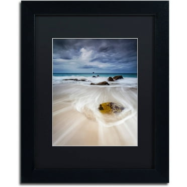 Trademark Fine Art "Waveguide" Canvas Art by Mathieu Rivrin, Black Matte, Black Frame