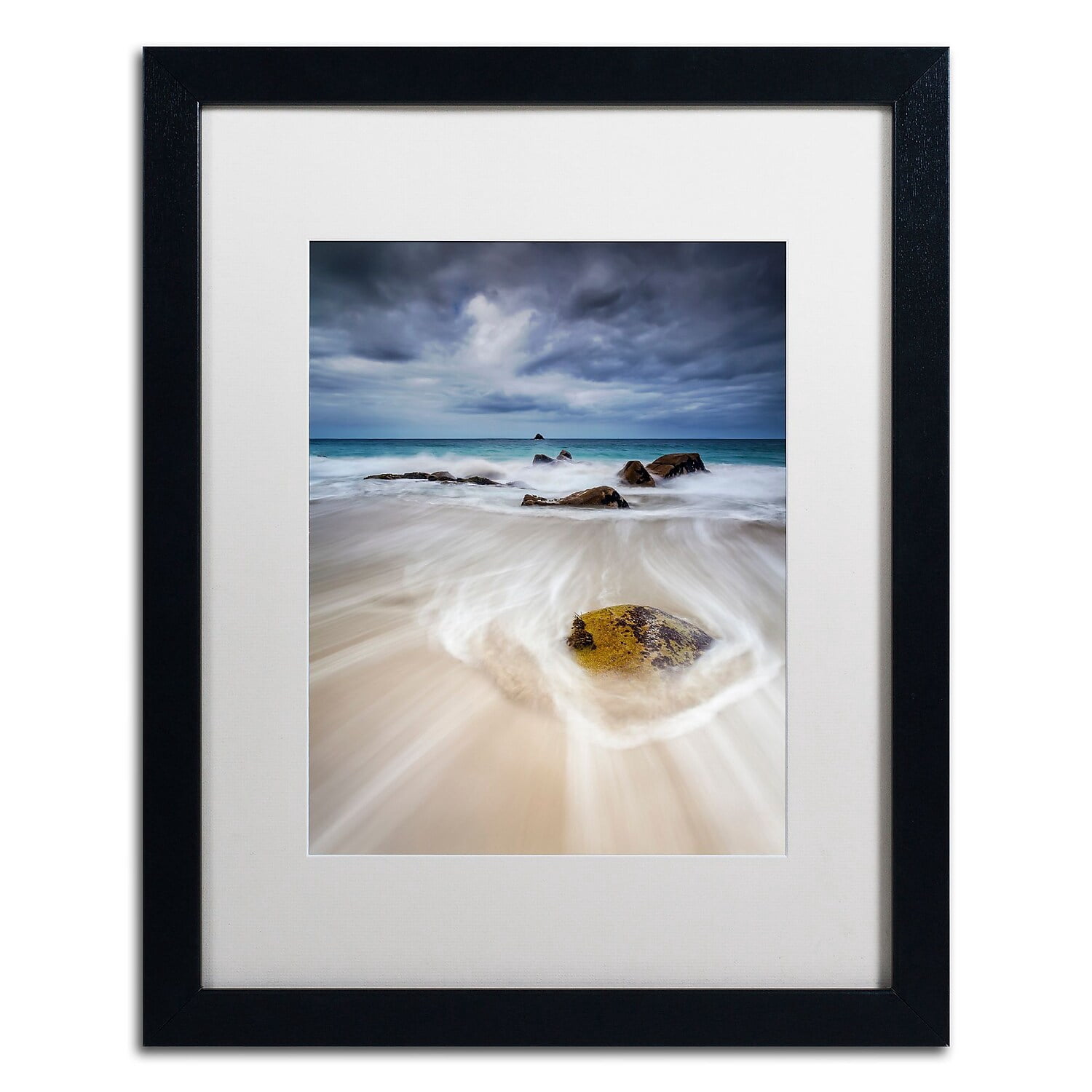 Trademark Fine Art "Waveguide" Canvas Art by Mathieu Rivrin, White Matte, Black Frame