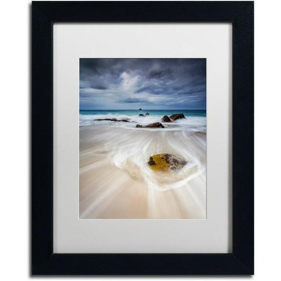 Trademark Fine Art "Waveguide" Canvas Art by Mathieu Rivrin, White Matte, Black Frame