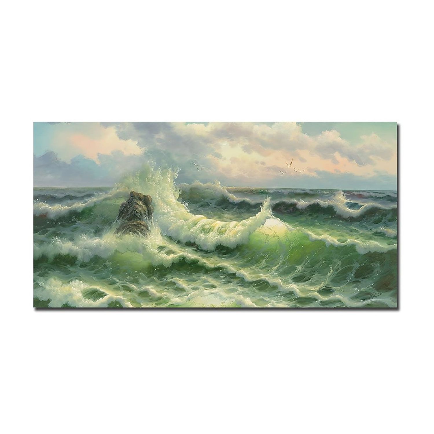 Trademark Fine Art "Waves II" Canvas Art
