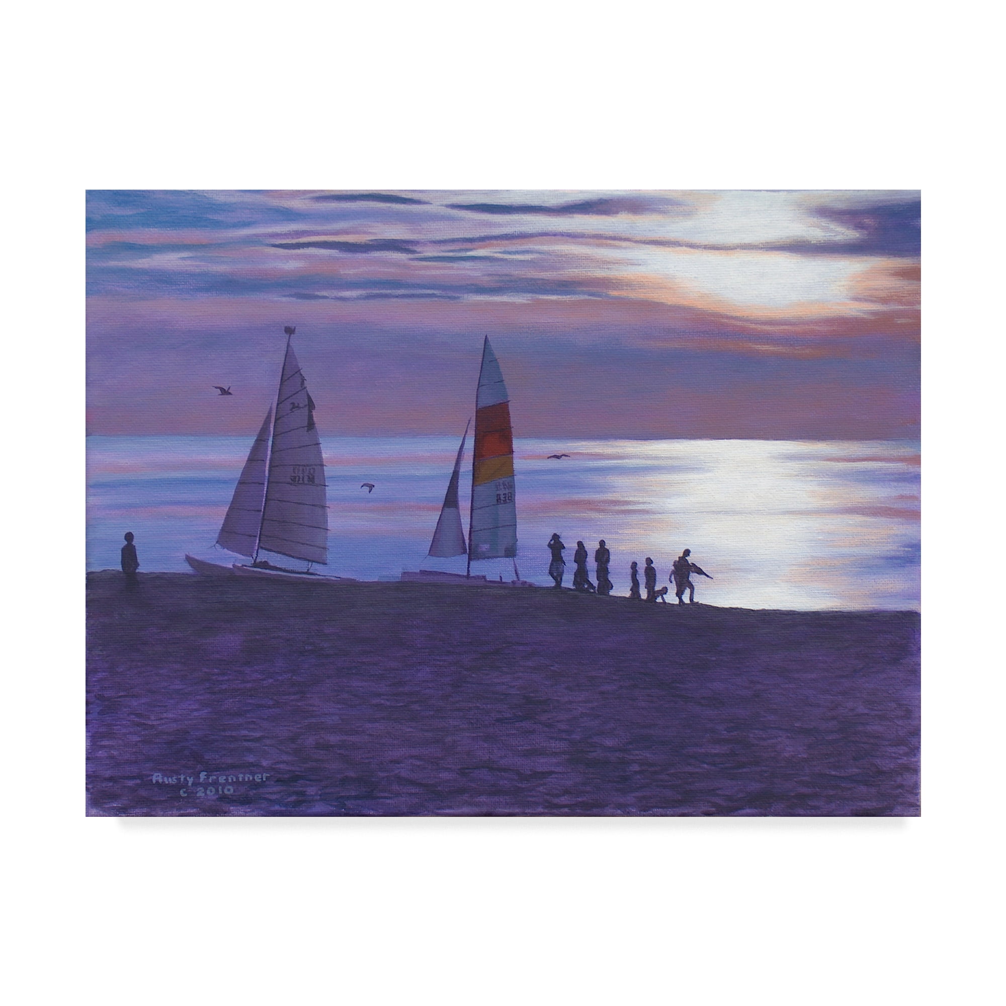 Trademark Fine Art 'Weco Beach' Canvas Art by Rusty Frentner