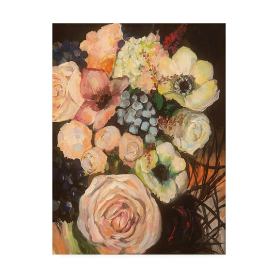 Trademark Fine Art 'Wedding Bouquet' Canvas Art by Jeanette Vertentes