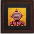 thumbnail image 1 of Trademark Fine Art 'Weebot-Friends' Canvas Art by Craig Snodgrass, Black Matte, Wood Frame, 1 of 1