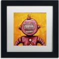 thumbnail image 1 of Trademark Fine Art 'Weebot-Friends' Canvas Art by Craig Snodgrass, White Matte, Black Frame, 1 of 1