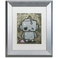 thumbnail image 1 of Trademark Fine Art 'Weebot-Icecream' Canvas Art by Craig Snodgrass, White Matte, Silver Frame, 1 of 4