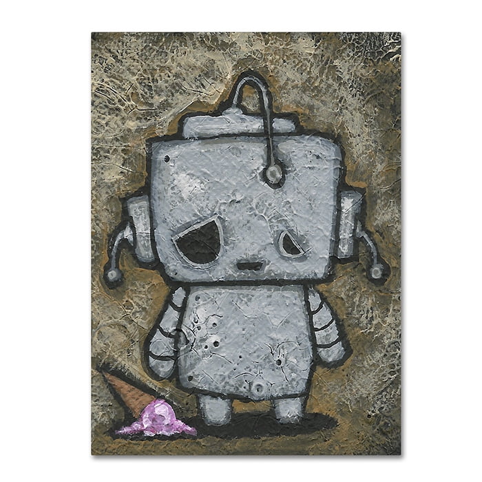 Craig Snodgrass 'Weebot-Icecream' 14 x 19 Canvas Art