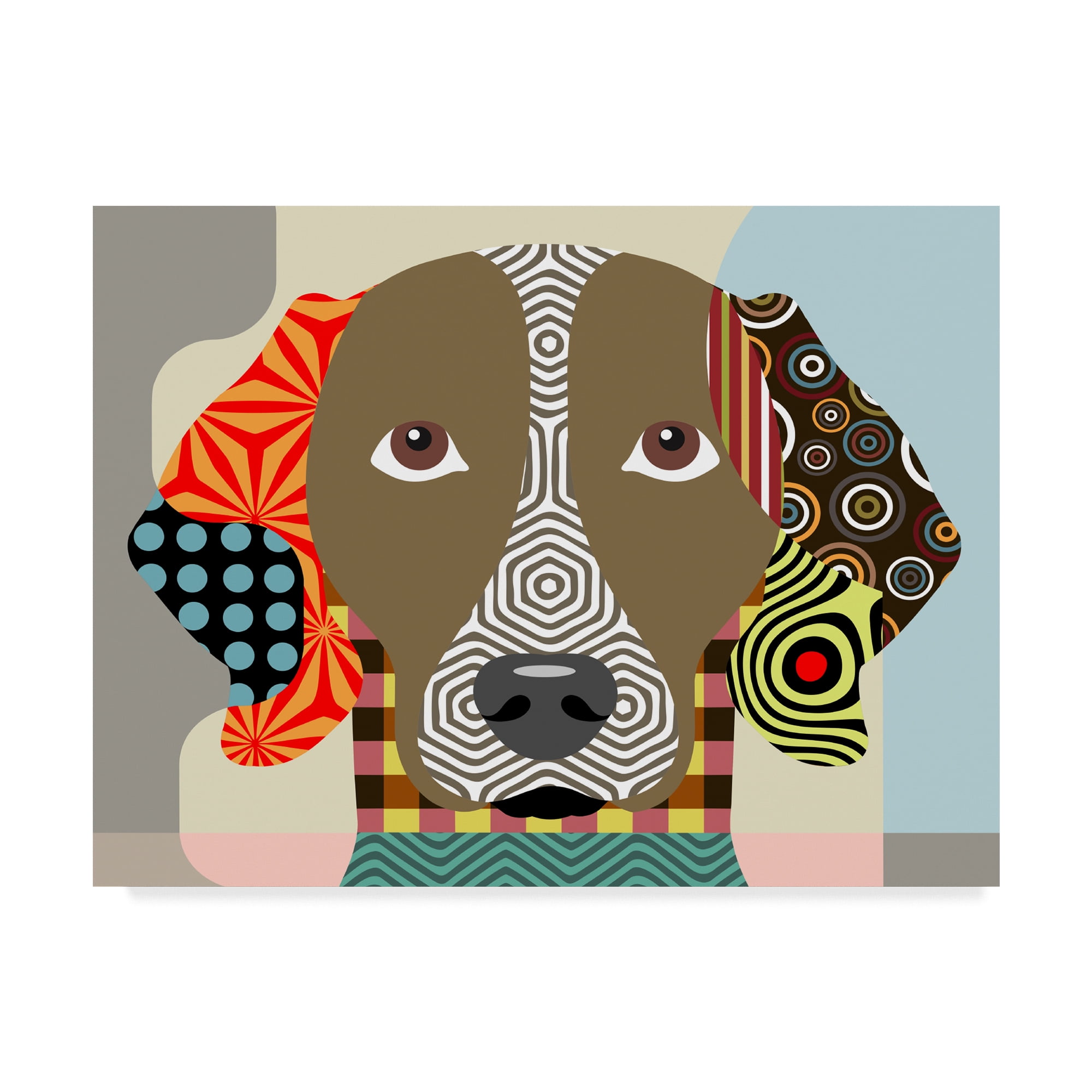 Trademark Fine Art 'Weimaraner' Canvas Art by Lanre Adefioye