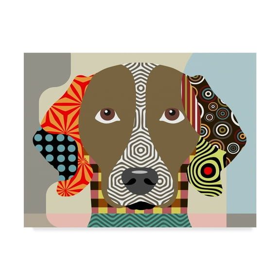 Trademark Fine Art 'Weimaraner' Canvas Art by Lanre Adefioye