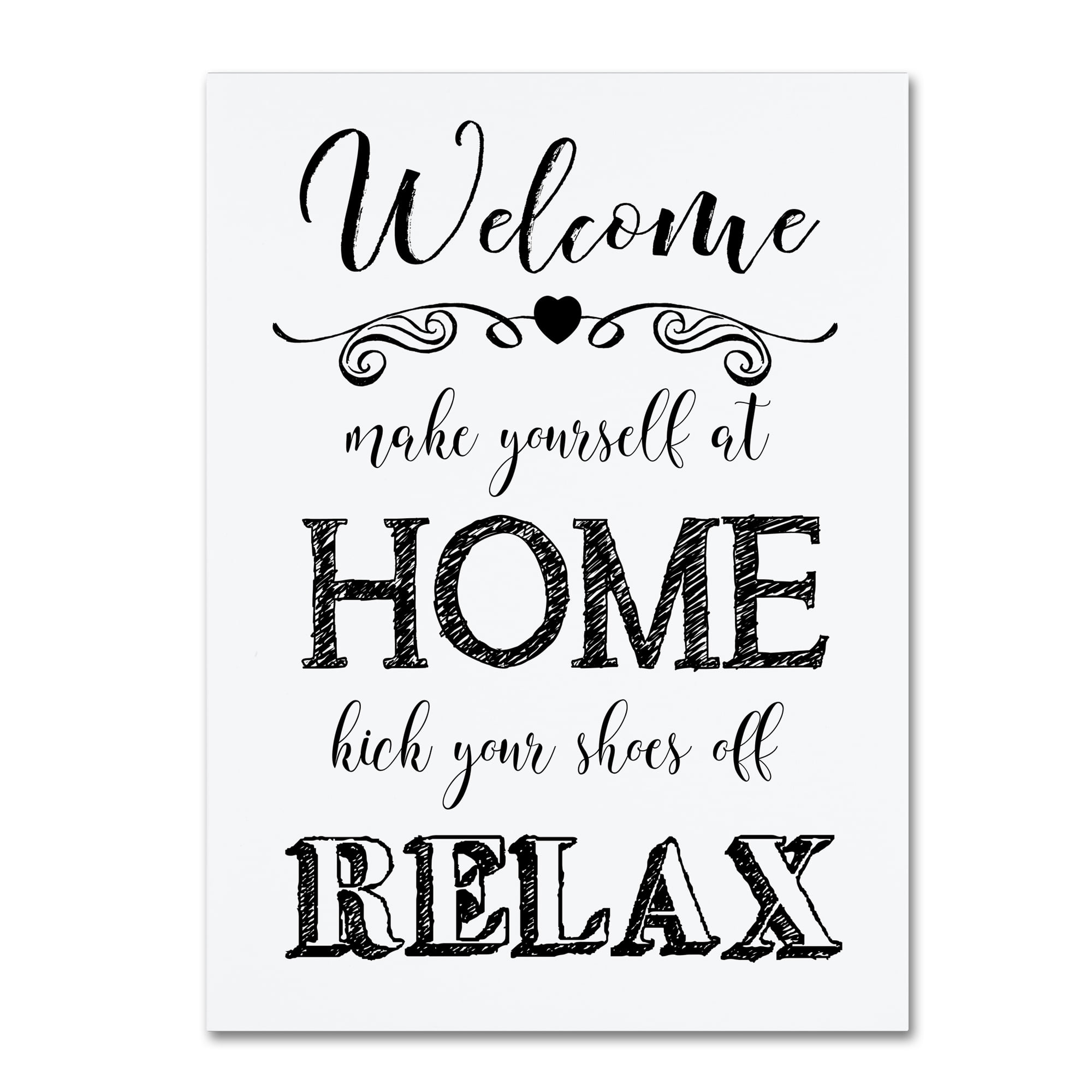 Trademark Fine Art 'Welcome Home 3' Canvas Art by Jean Plout
