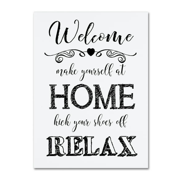 Trademark Fine Art 'Welcome Home 3' Canvas Art by Jean Plout