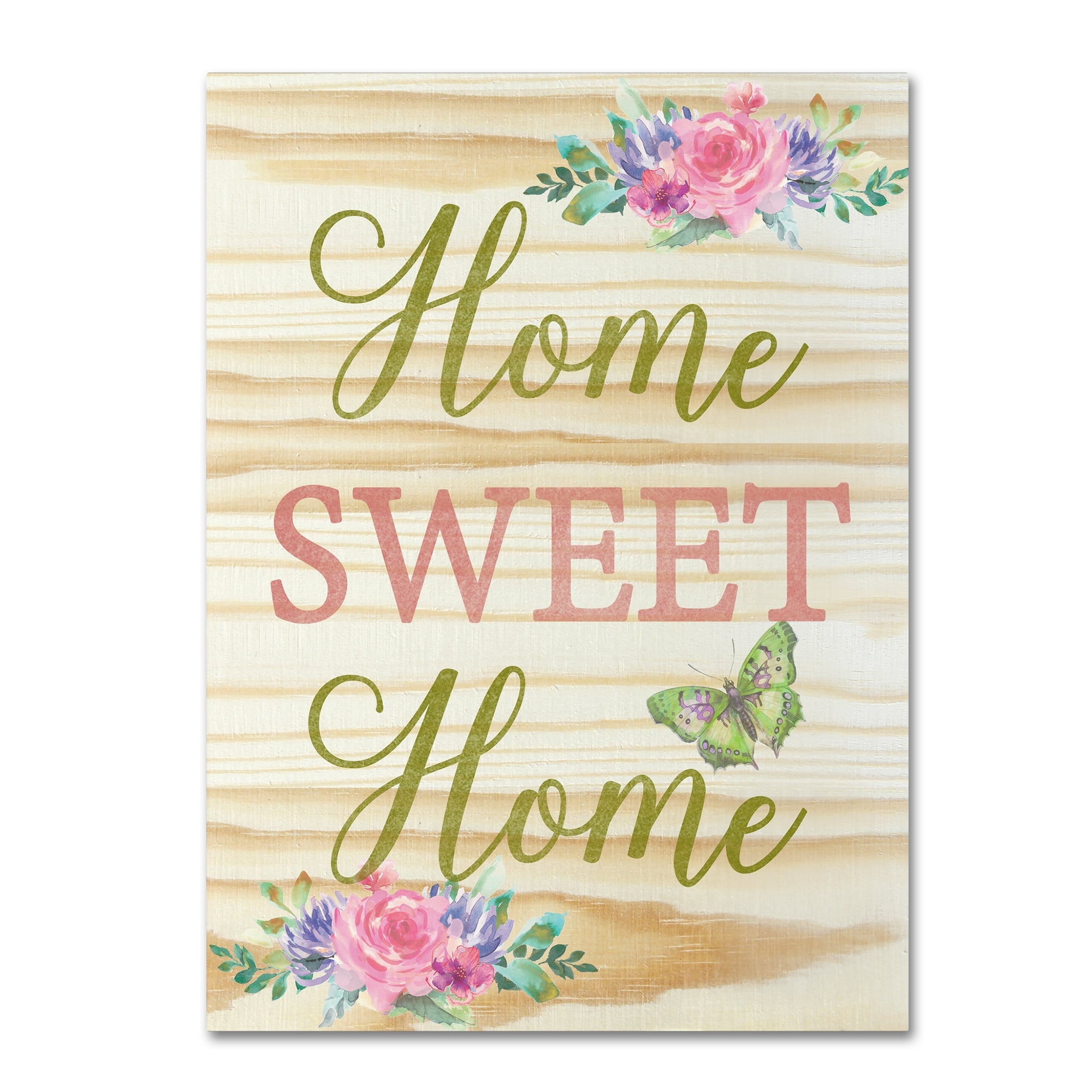 Trademark Fine Art 'Welcome Home 4' Canvas Art by Jean Plout