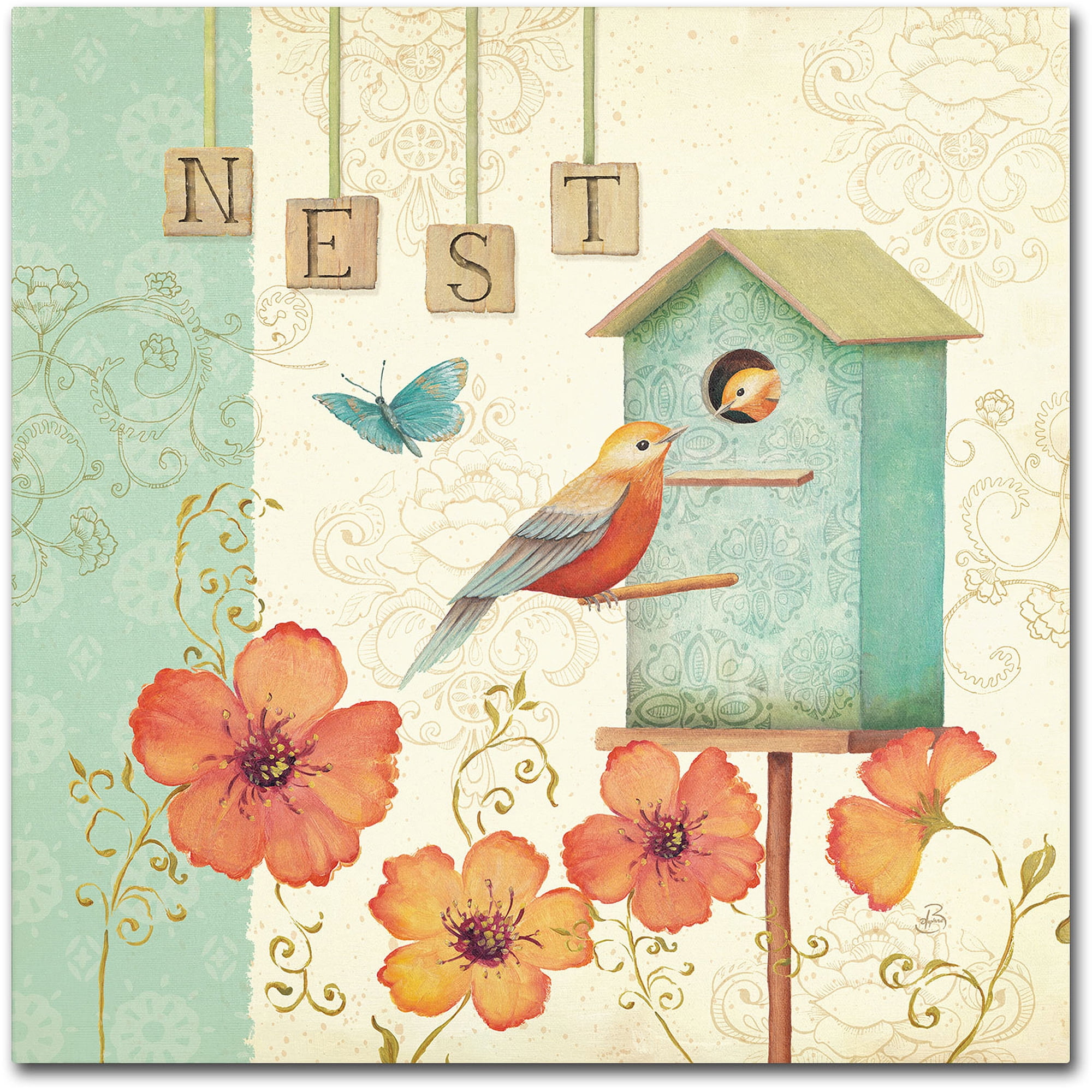 Trademark Fine Art "Welcome Home IV" Canvas Art by Daphne Brissonnet
