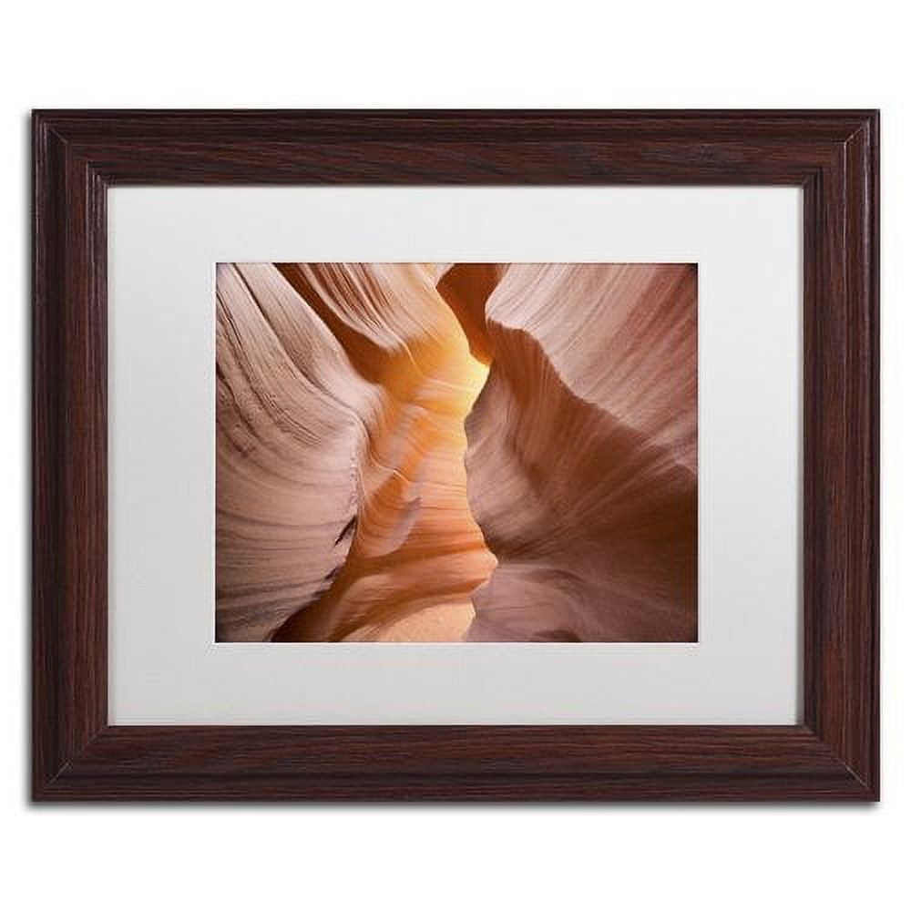 Trademark Fine Art "Welcome III" Canvas Art by Moises Levy White Matte, Wood Frame