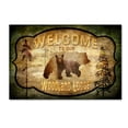 thumbnail image 1 of Trademark Fine Art 'Welcome - Lodge Black Bear 2' Canvas Art by LightBoxJournal, 1 of 3