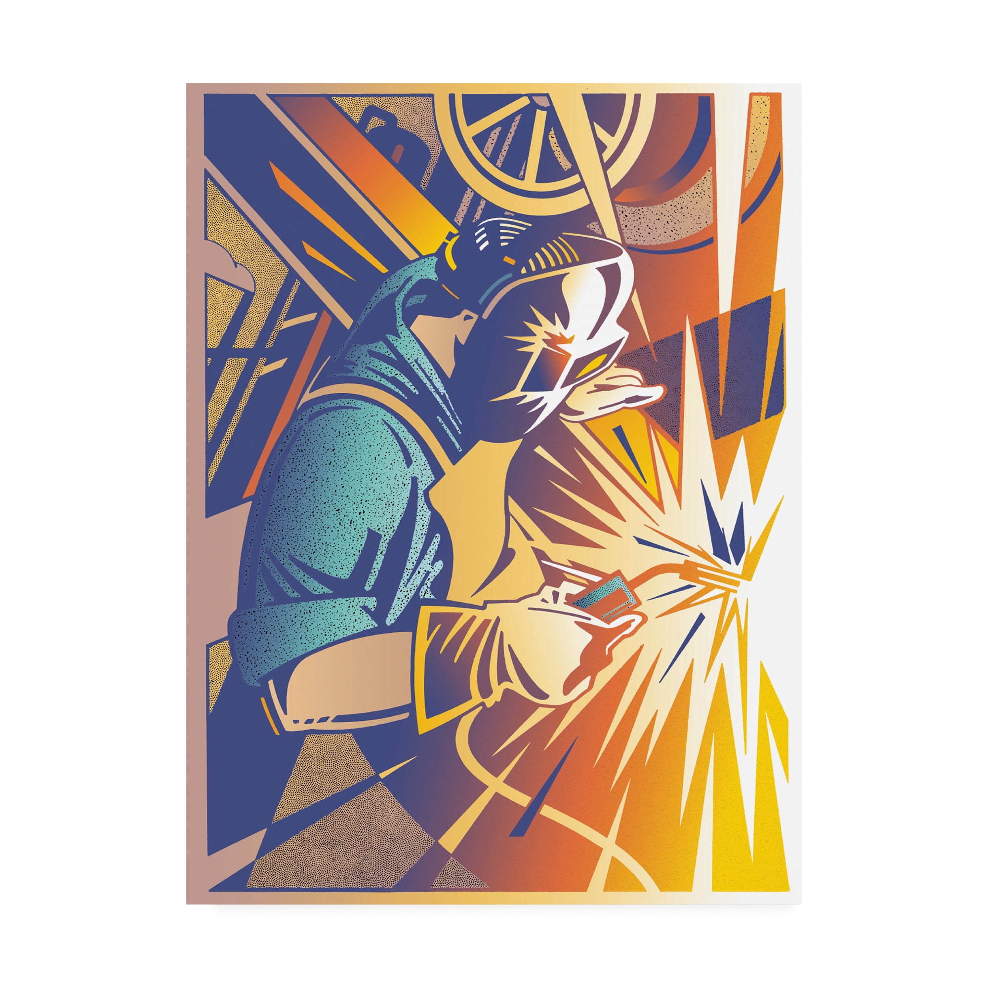 Trademark Fine Art 'Welder's Spark' Canvas Art by David Chestnutt