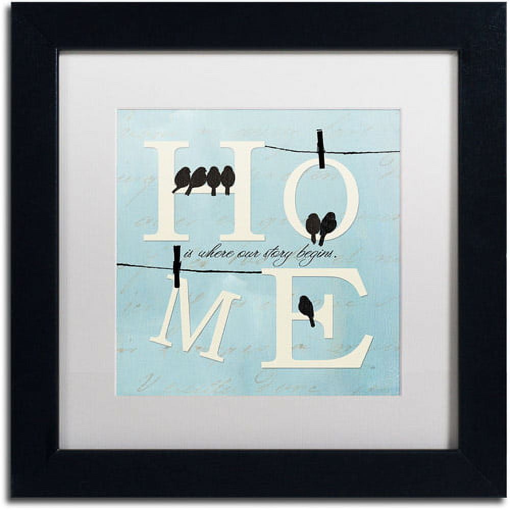 Trademark Fine Art "Well Said II" Canvas Art by Pela Studio, White Mat, Black Frame